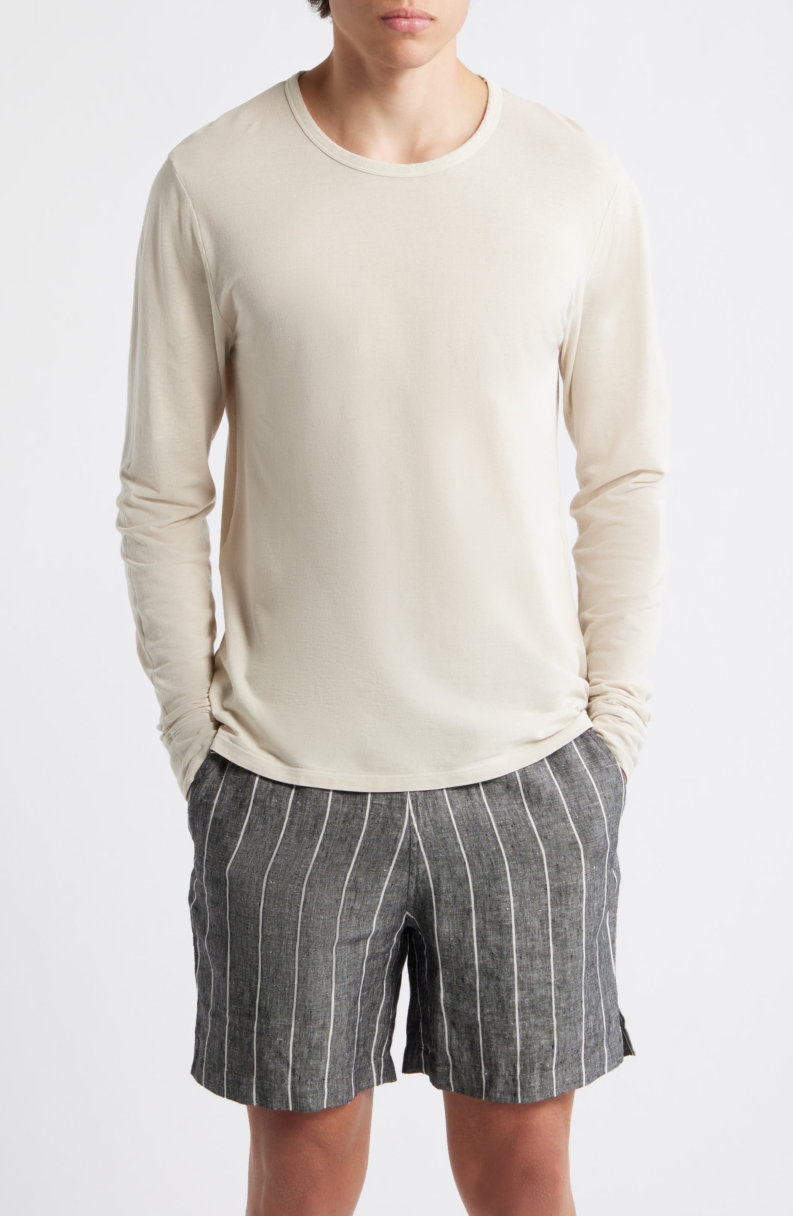 Long Sleeve Organic Cotton Crewneck T-Shirt - image 5