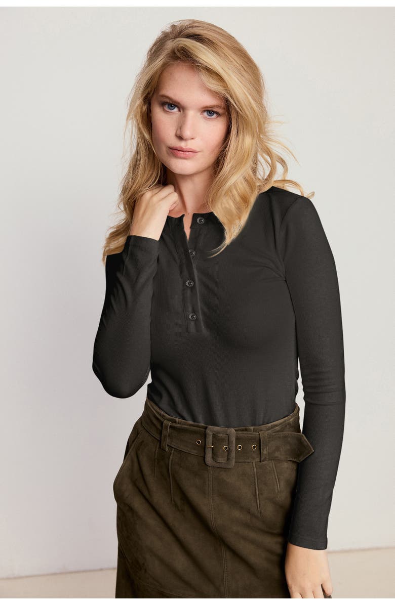 The Shirt by Rochelle Behrens The Long Sleeve  Brett Shirt, Main, color, Black