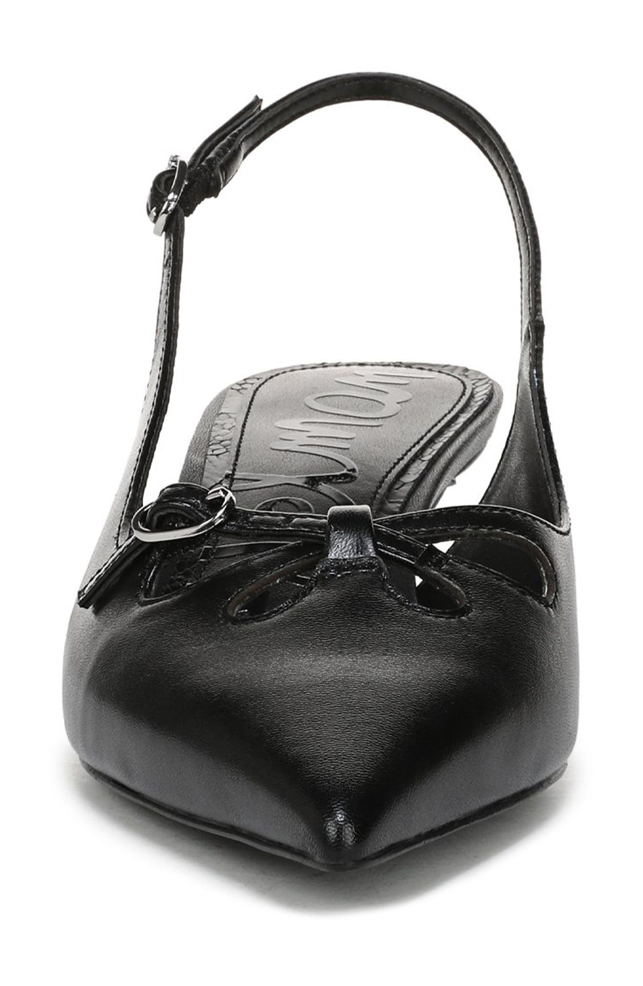 Sam Edelman Fauna Kitten Heel Slingback Pump, Alternate, color, Black