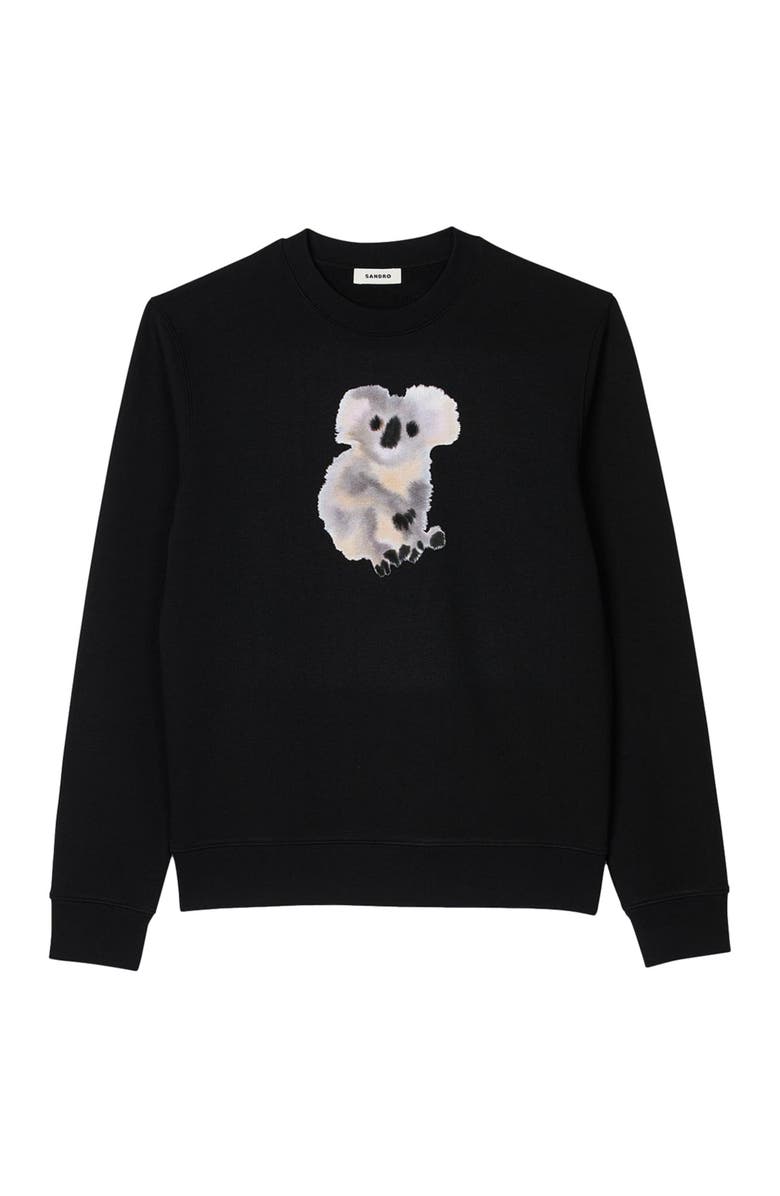 SANDRO Wild Animals sweatshirt, Alternate, color, 