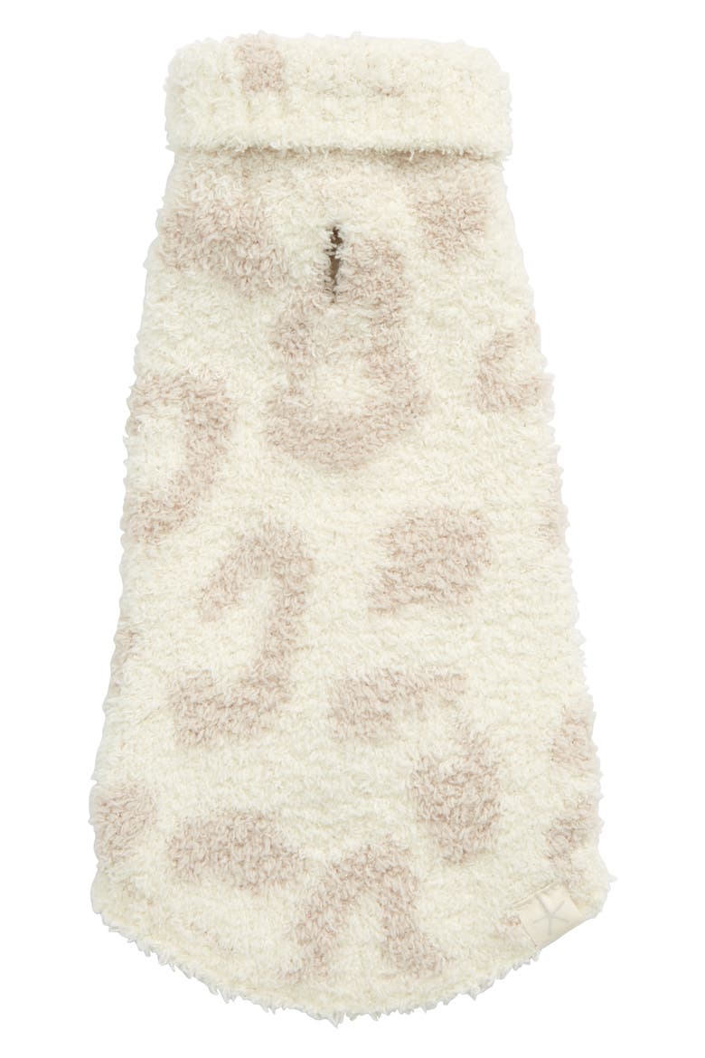 CozyChic™ Leopard Dog Sweater, Main, color, CREAM/ STONE