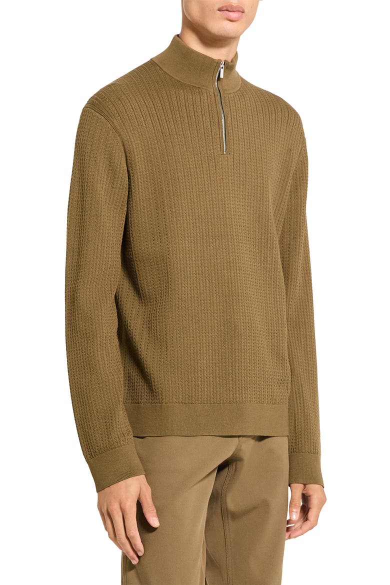 Walton Half Zip Sweater, Alternate, color, DUFFLE