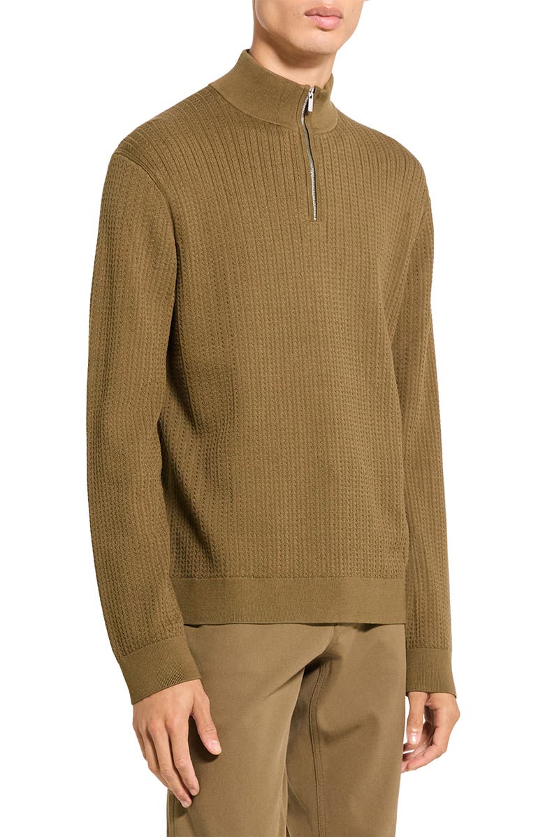 Theory Walton Half Zip Sweater, Alternate, color, Duffle