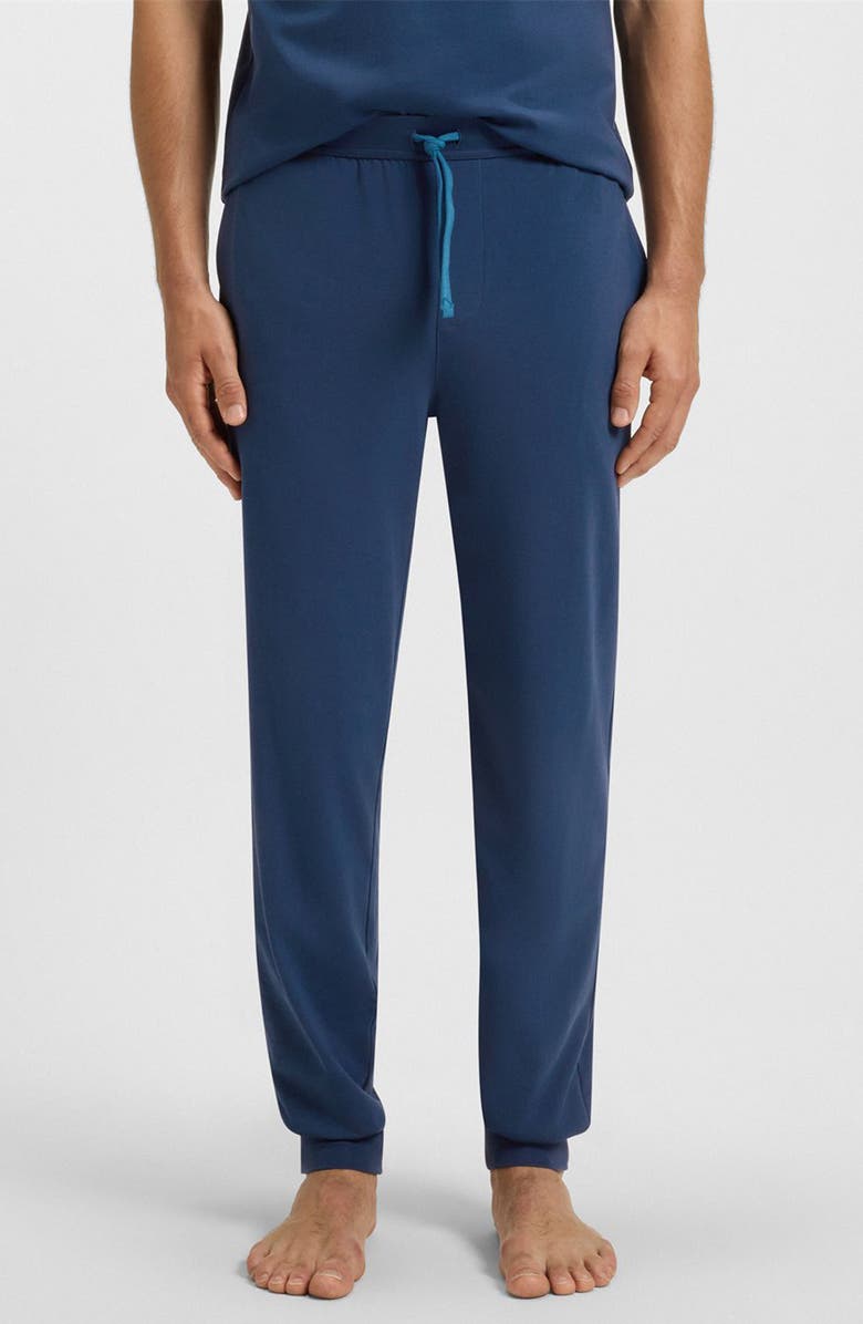 BOSS Mix Match Stretch Cotton Lounge Pants, Main, color, Open Blue