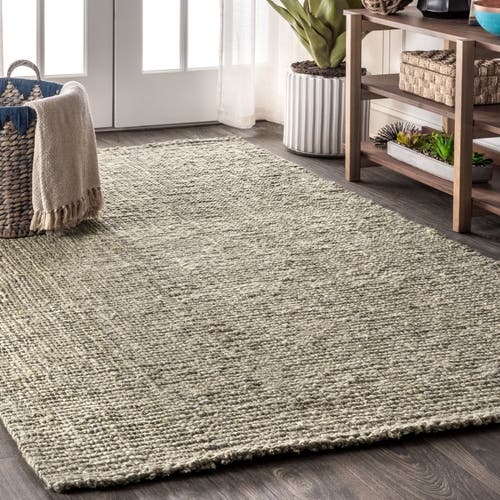 Jonathan Y Pata Hand Woven Chunky Jute Area Rug In Gray