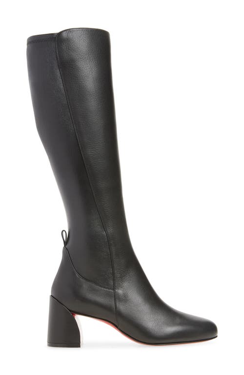 Christian Louboutin Jane 55 Leather Knee-high Boots In Black