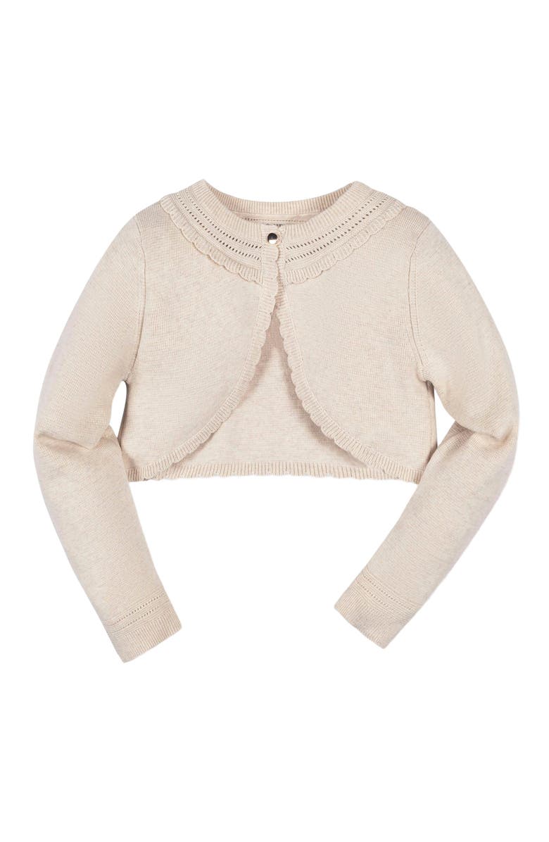 Hope & Henry Girls' Organic Cropped Special Cardigan, Kids, Main, color, 