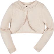 Hope & Henry Girls' Organic Cropped Special Cardigan, Kids