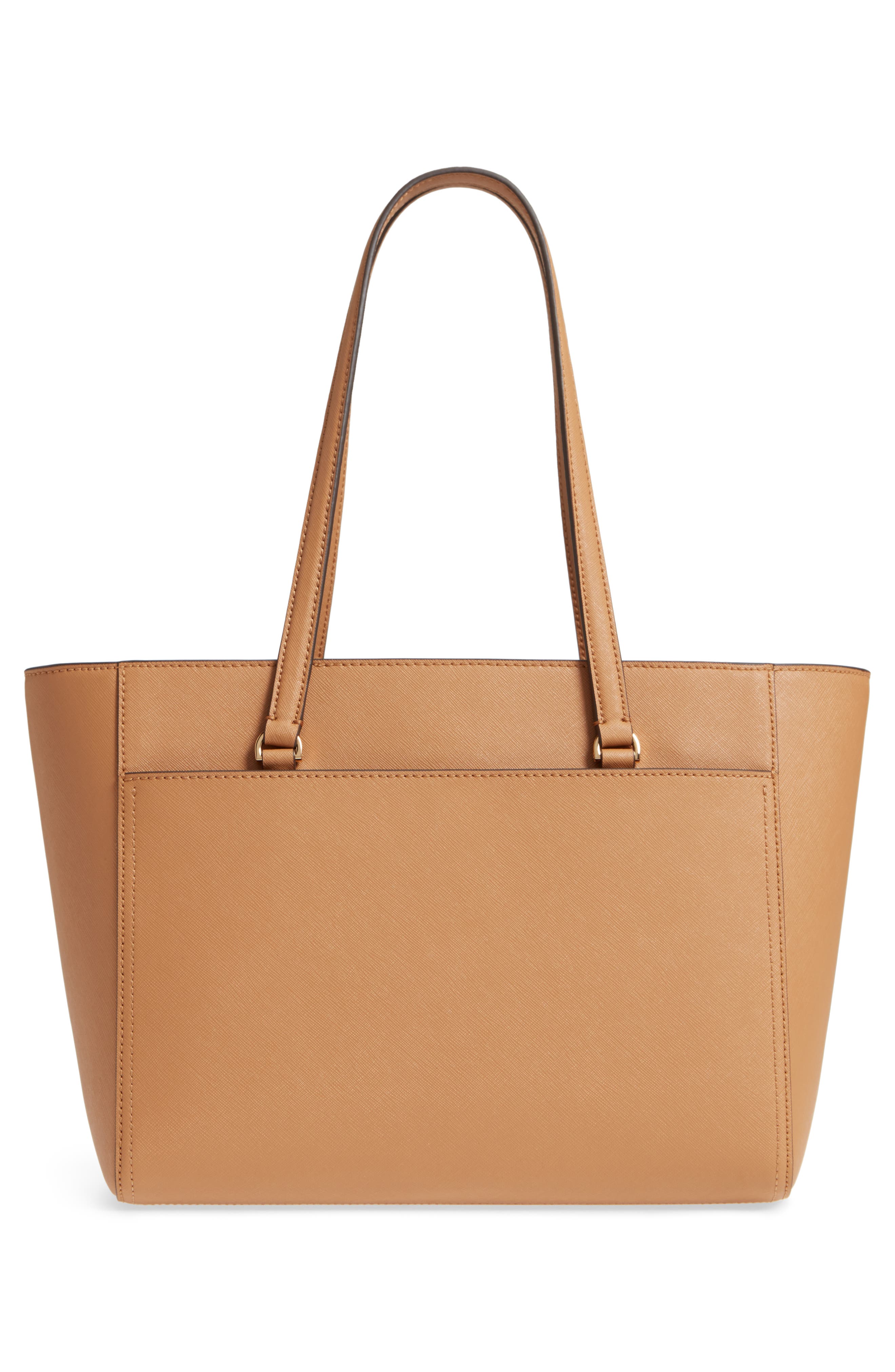 Small Robinson Leather Tote, Alternate, color, CARDAMOM / ROYAL NAVY