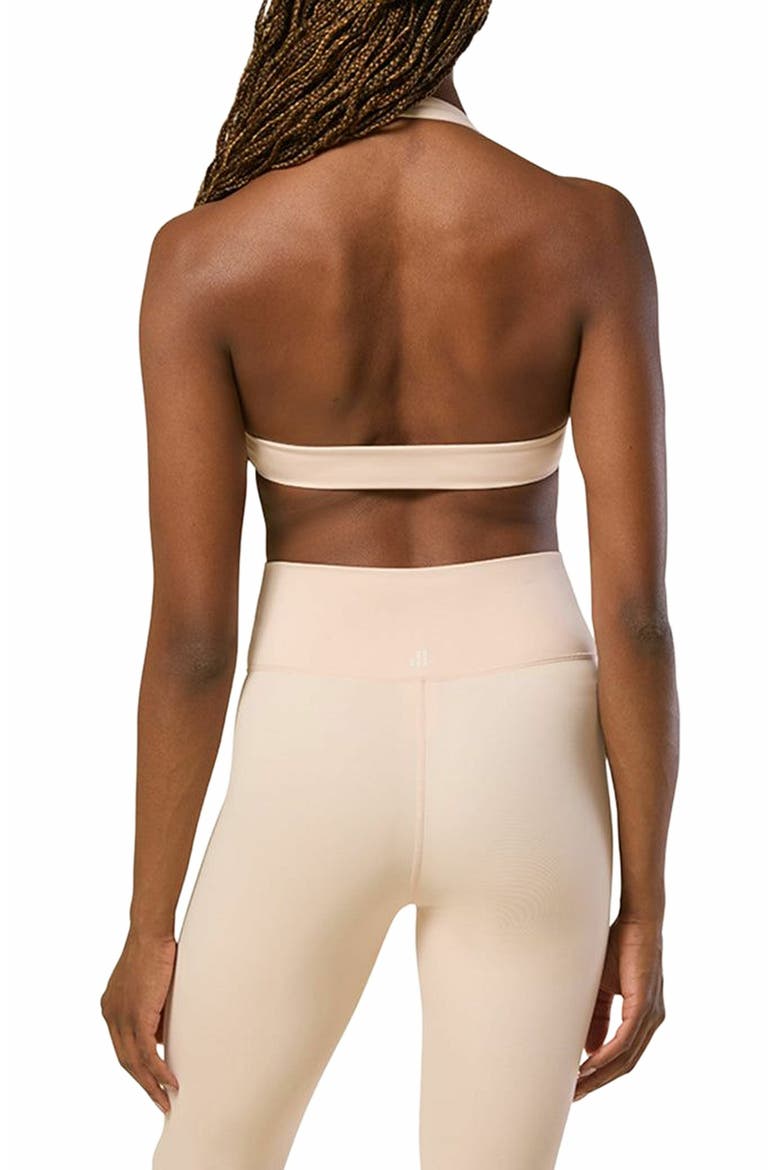V-neck Halter Bra, Alternate, color, BALLET SLIPPER