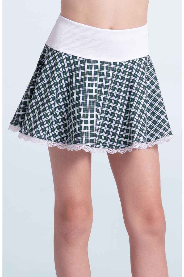 Preppy Please Flounce Skirt, Alternate, color, Green