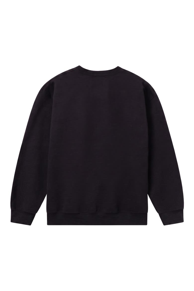 Carolina Panthers Helmet Crewneck Sweatshirt, Alternate, color, BLACK