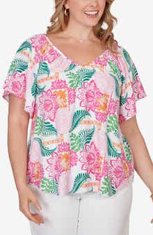 Floral Eyelet Top