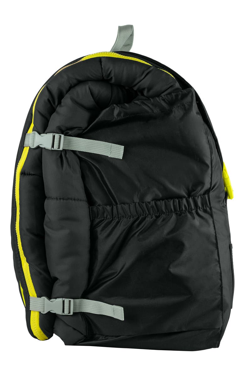 mimish Kids' Sleep-n-Pack Faux Shearling Lined Sleeping Bag Backpack, Alternate, color, Charcoal