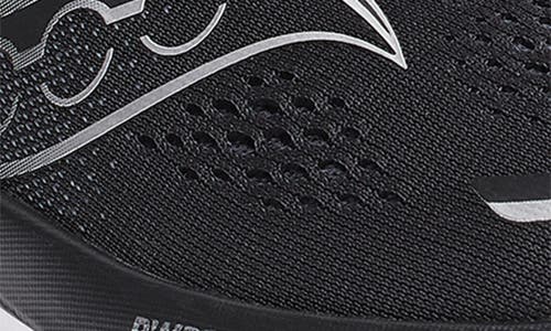 Saucony Guide 18 Running Shoe In Black/white