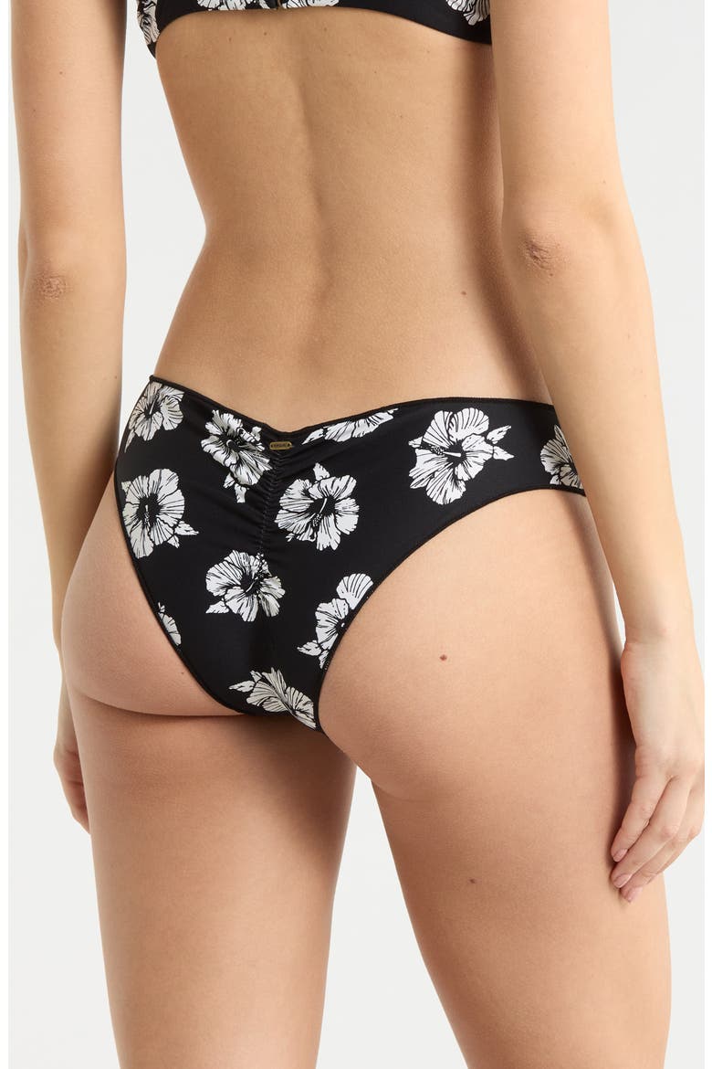 Party Wave Cheeky Hipster Bikini Bottoms, Alternate, color, BLACK/ WHITE