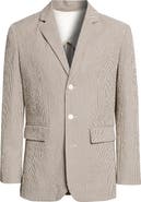 Bode Café Stripe Cotton Stretch Seersucker Sport Coat