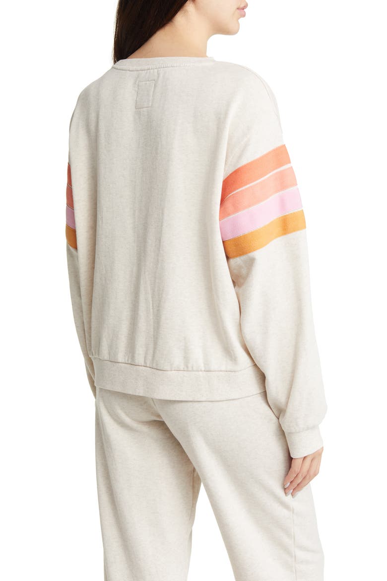 Day Break Crewneck Cotton Sweatshirt, Alternate, color, OATMEAL MARLE