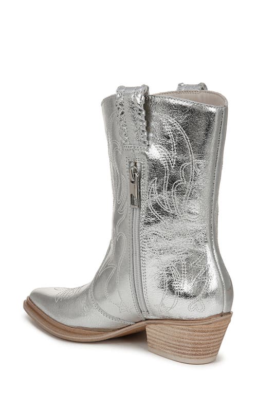 Franco Sarto Bianca Western Boot In Silver