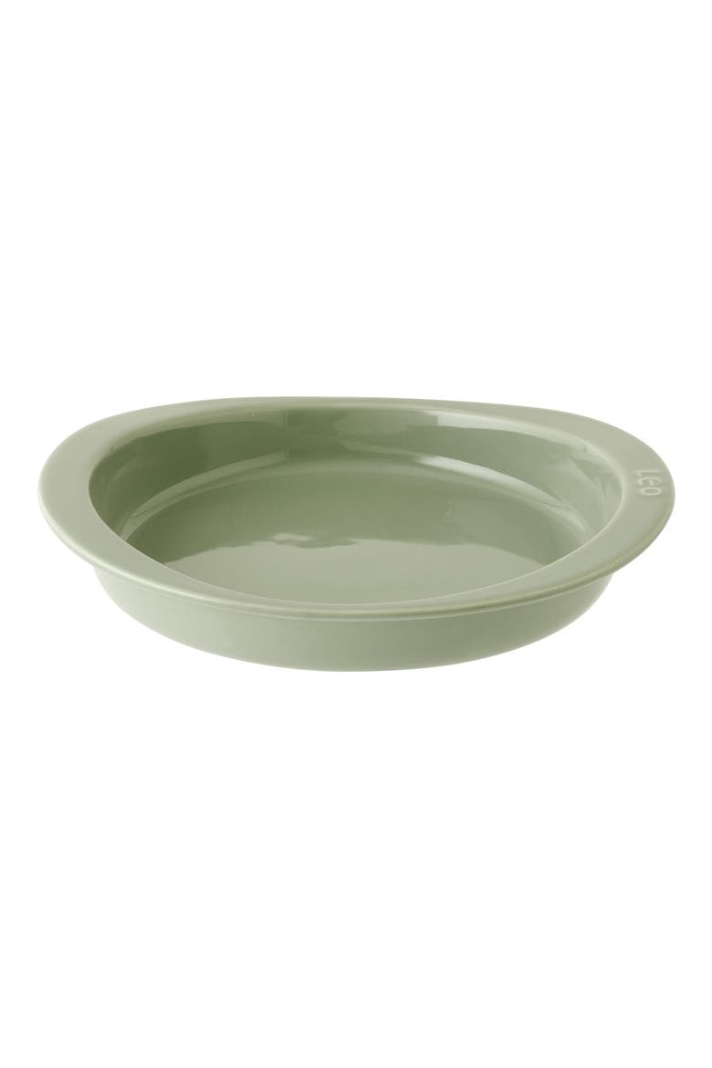Leo Balance Round 1.27-Quart Ceramic Baking Dish, Main, color, SAGE