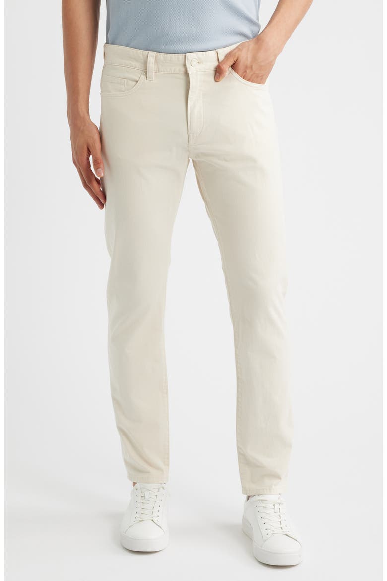 Delaware Slim Fit Five Pocket Pants, Main, color, OPEN WHITE
