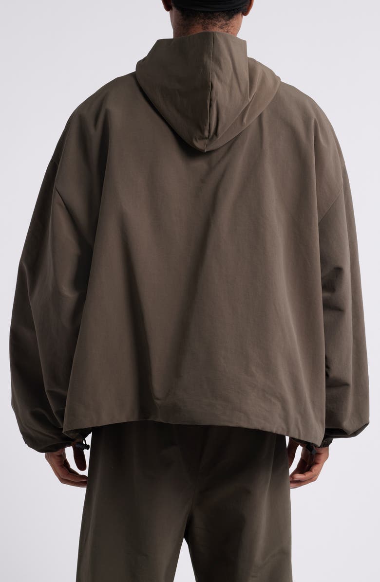 Fear of God Essentials Military Hooded Anorak, Alternate, color, Brown