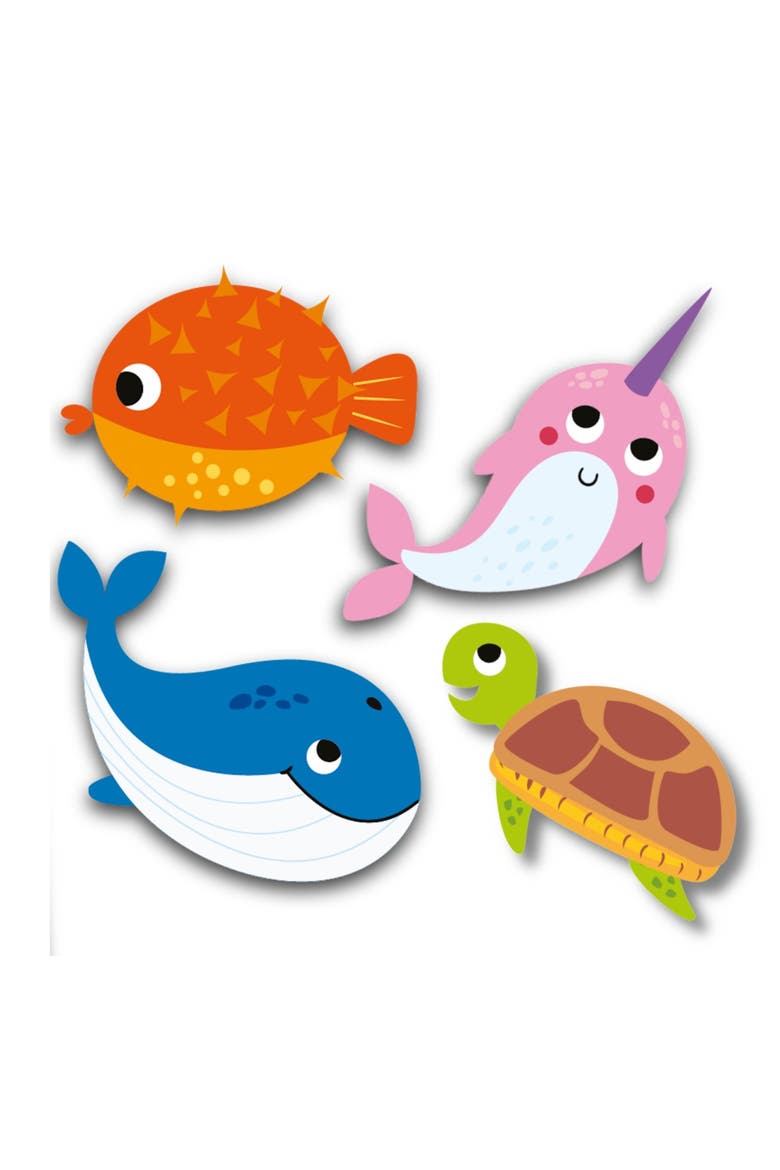 Reusable Silicone Sticker Book, Under The Sea, Kids 3+, Alternate, color, Multicolored