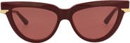 Bottega Veneta 54mm Cat Eye Sunglasses