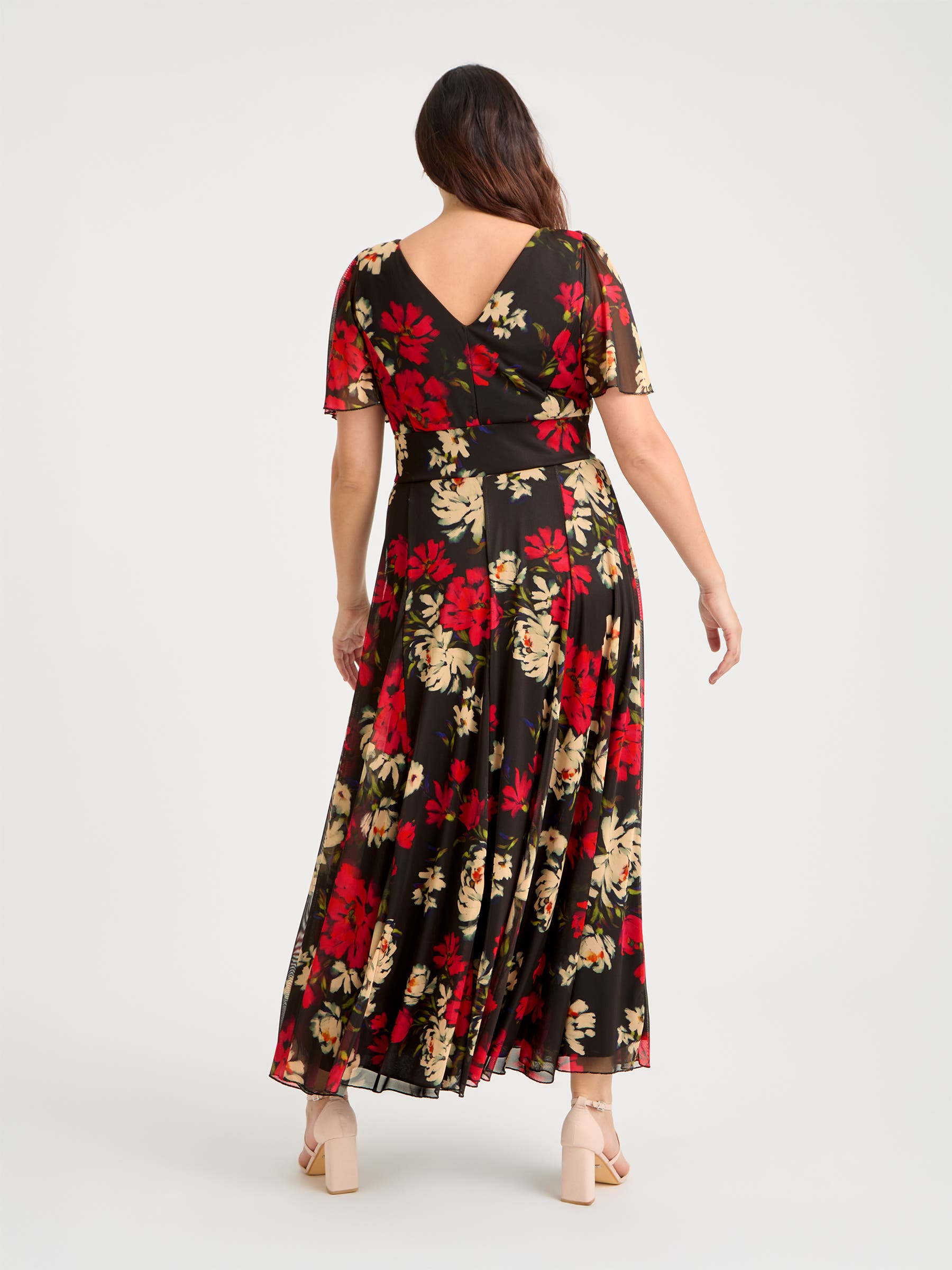 isabelle maxi dress Black Bow Ruched Maxi Dress XL