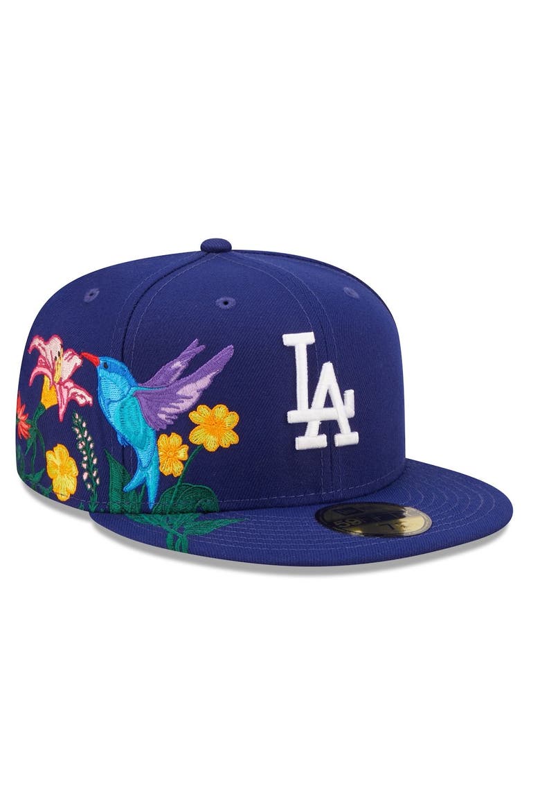 Men's New Era Royal Los Angeles Dodgers Blooming 59FIFTY Fitted Hat, Main, color, Royal
