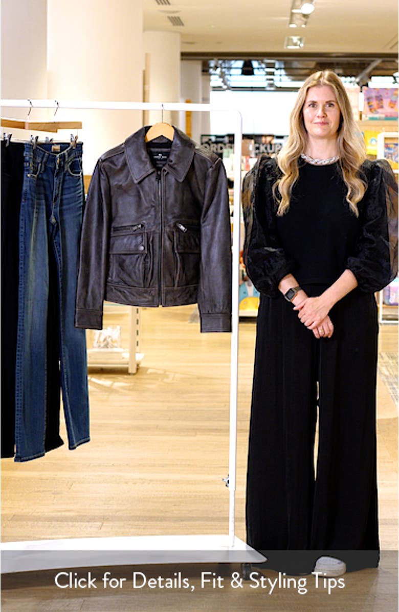 Addis Aviator Leather Jacket, sales video thumbnail