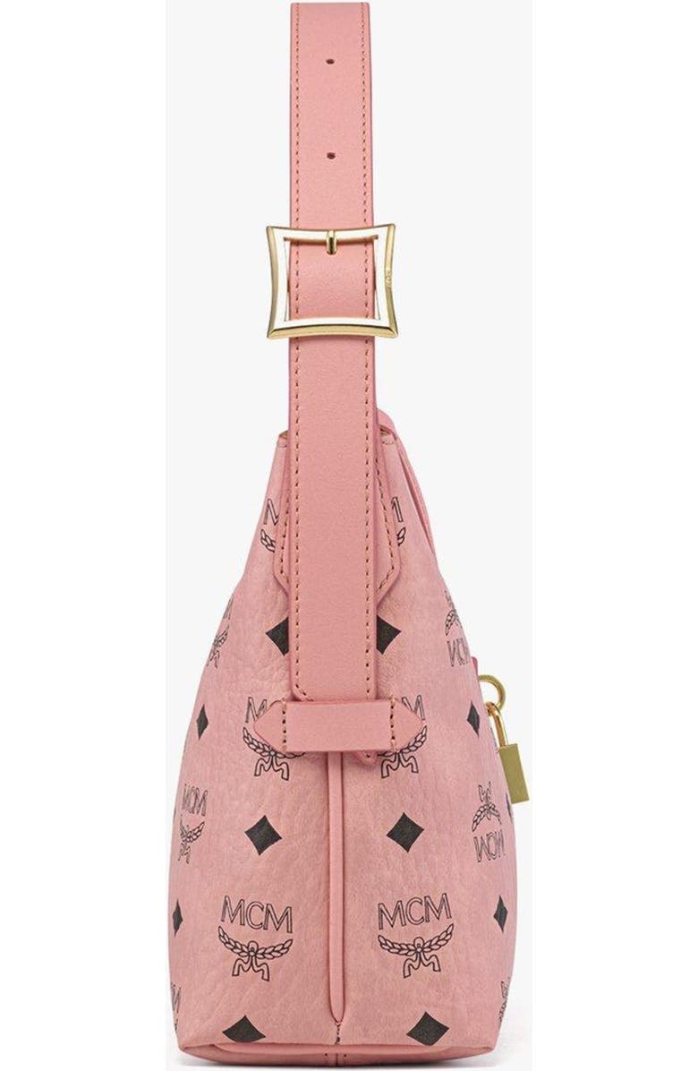 MCM Aren Hobo in Visetos, Alternate, color, Pink