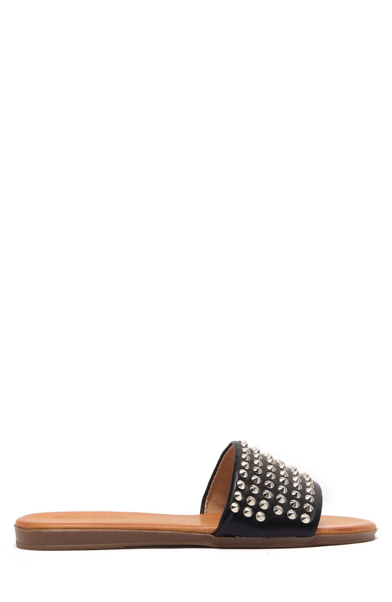 Endrene Studded Sandal, Alternate, color, BLACK