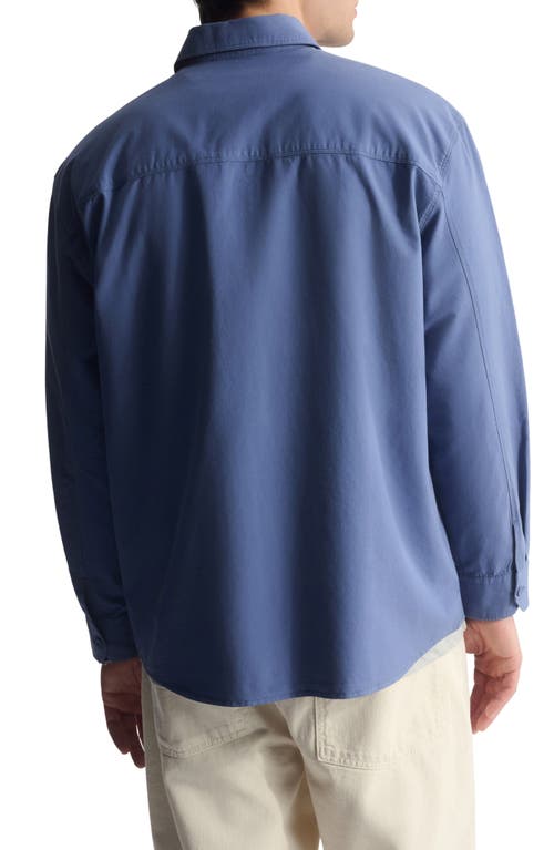 Brooklyn Industries Cotton Button-up Shirt In Blue
