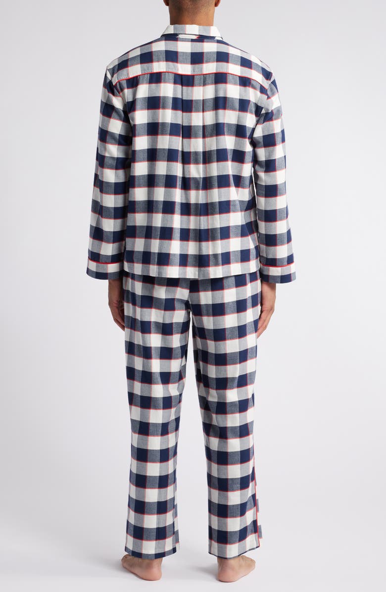 Lunya Check Cotton & Modal Flannel Pajamas, Alternate, color,
