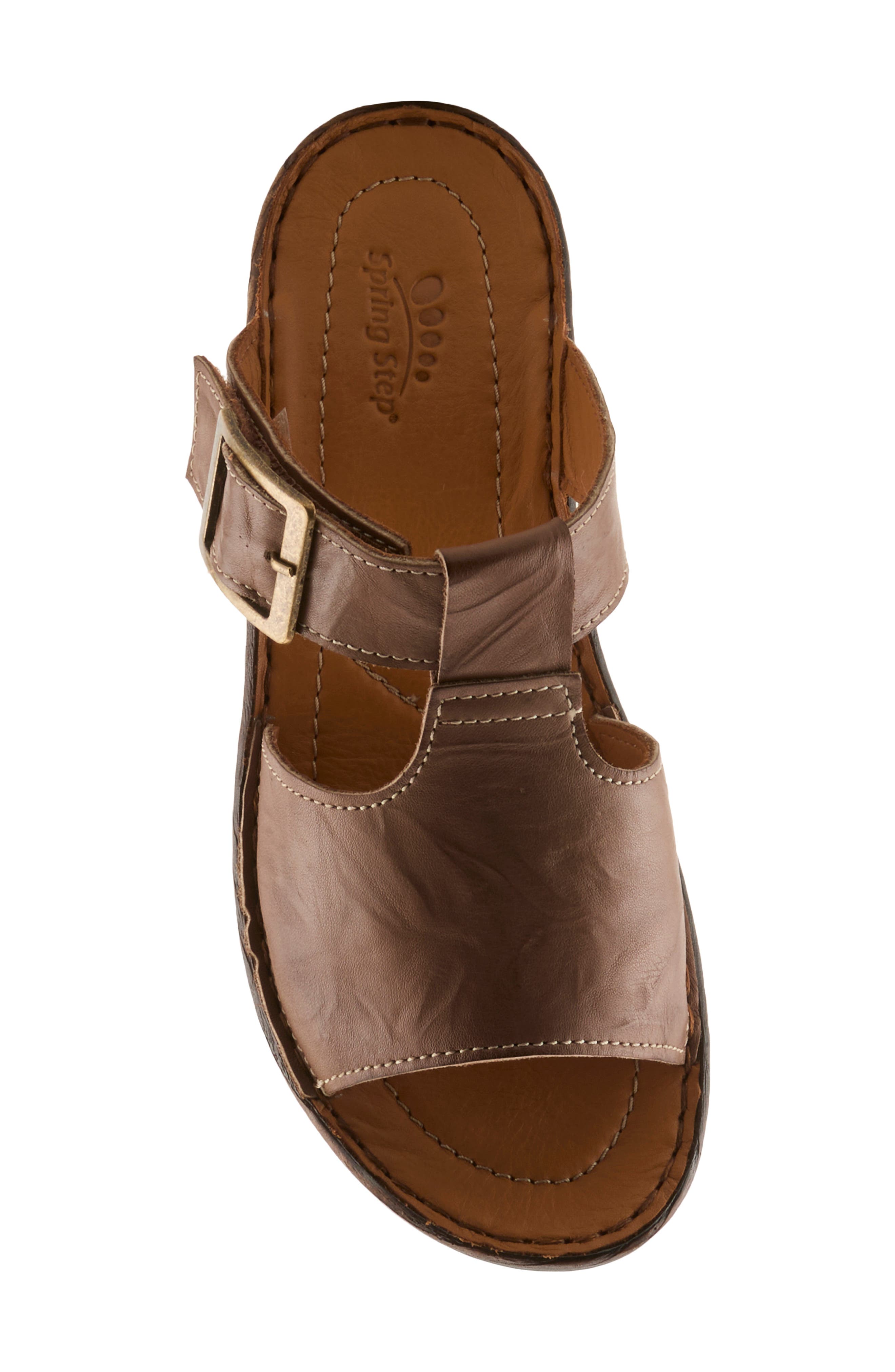 Saphique Block Heel Sandal, Alternate, color, BROWN