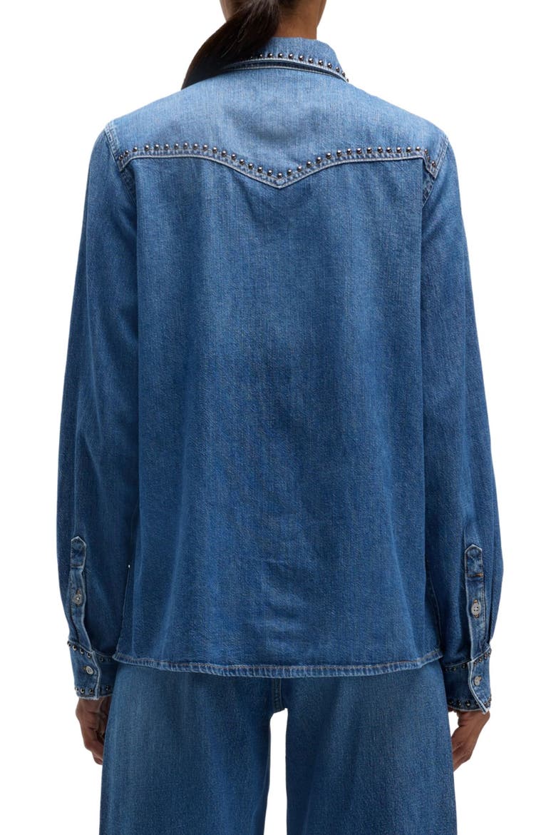 Western Stud Denim Shirt, Alternate, color, STREET WISE WIT