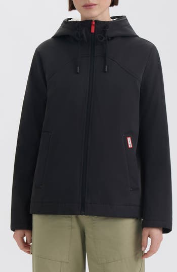 Hunter Blake Water Repellent Rain Jacket In Black