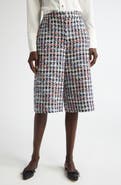 ST. JOHN Americana Houndstooth Eyelash Tweed Shorts