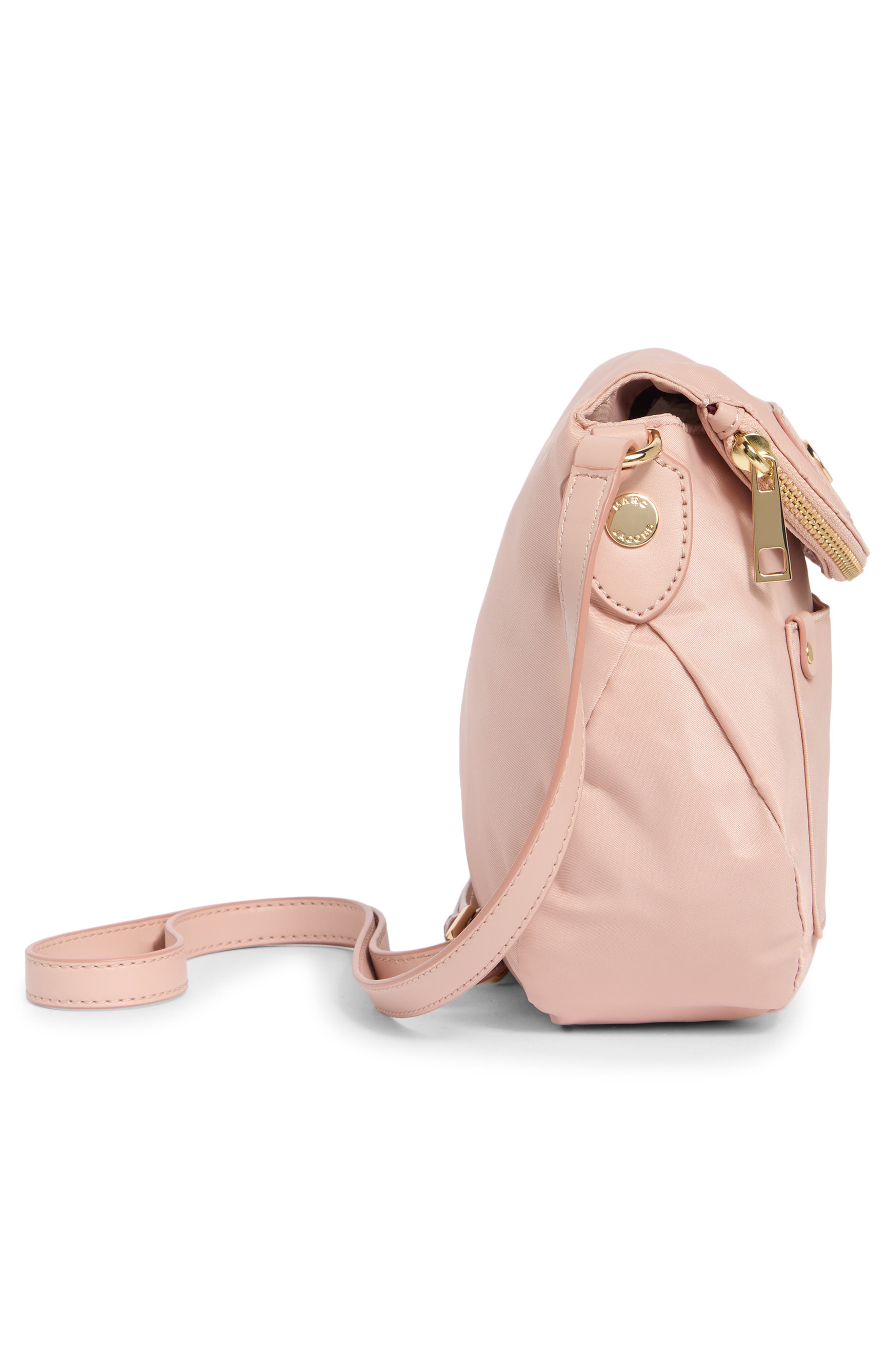 Preppy Nylon Mini Messenger Bag, Alternate, color, MISTY ROSE