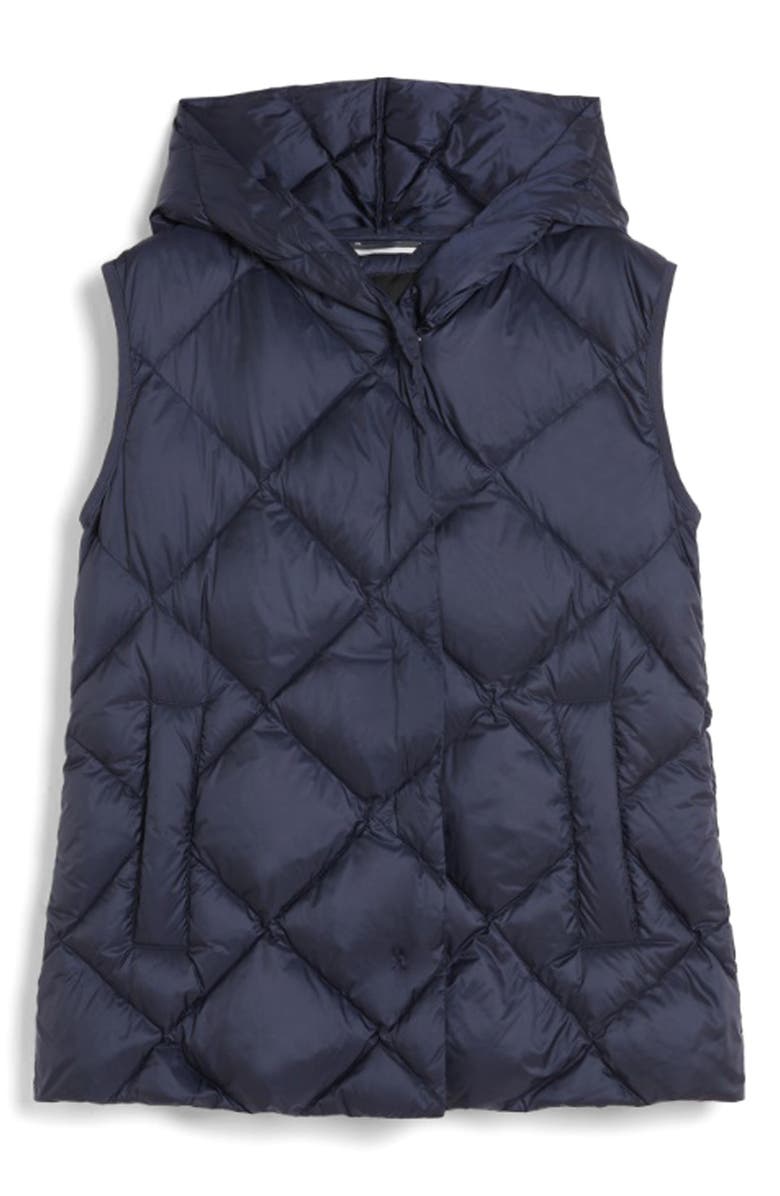 Weekend Max Mara Frutto Hooded Quilted Down Puffer Vest, Main, color, 