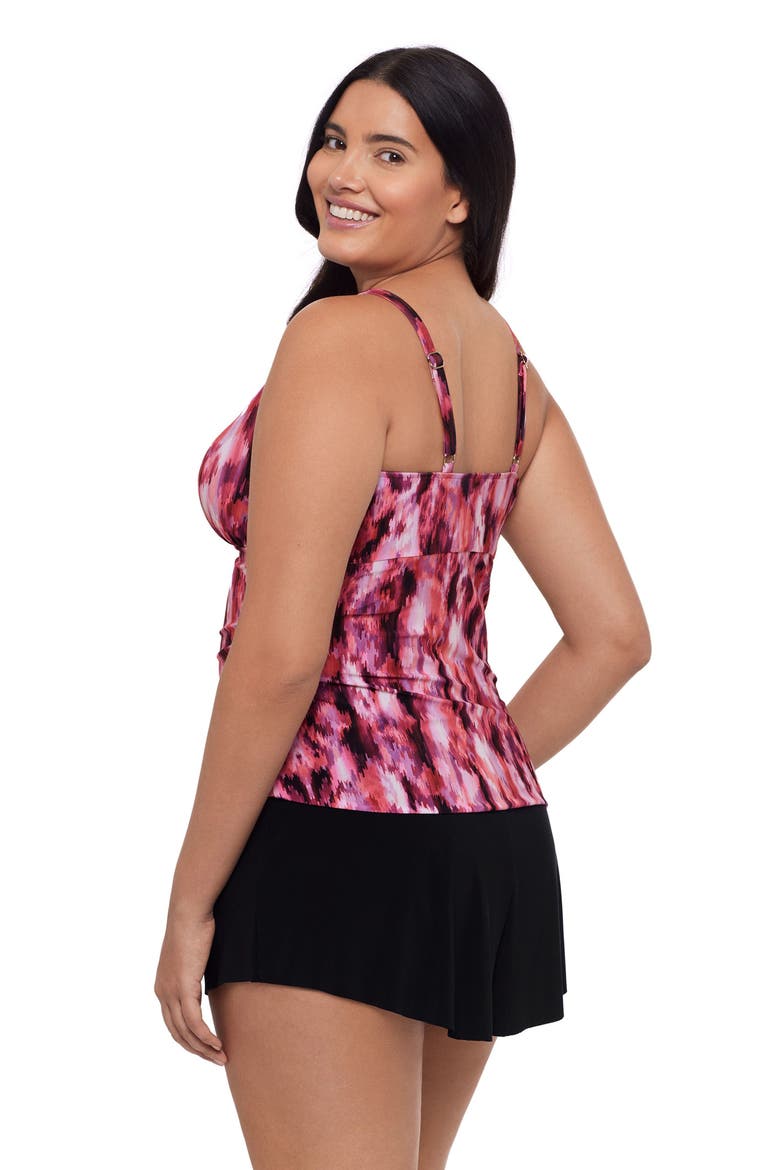 Chloe High Neck Tankini Swimsuit Top, Alternate, color, Sunshower Batik