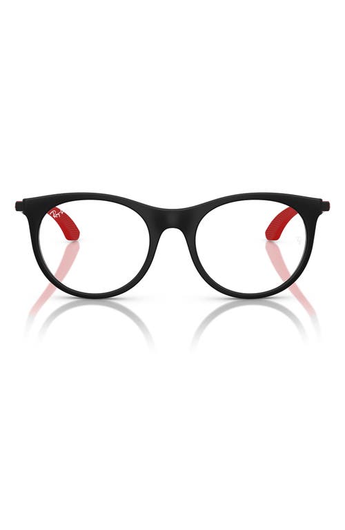 Shop Ray Ban Ray-ban Kids' 47mm Phantos Optical Glasses In Matte Black