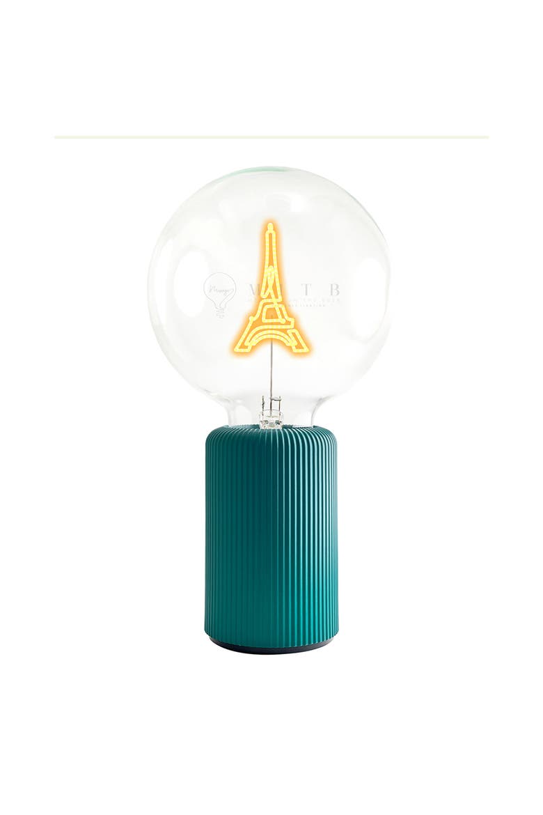 Eiffel Tower Portable Table Lamp, Main, color, Emerald
