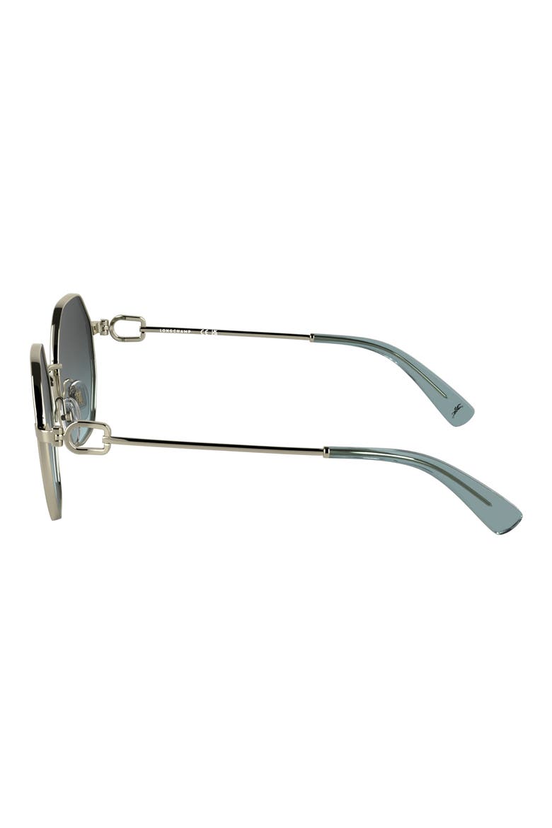 Le Foulonné 52mm Gradient Round Sunglasses, Alternate, color, GOLD/ GRADIENT BLUE