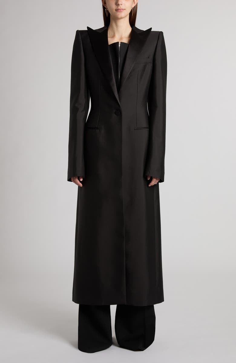 McQueen Strapless Wool Corset Top, Alternate, color,