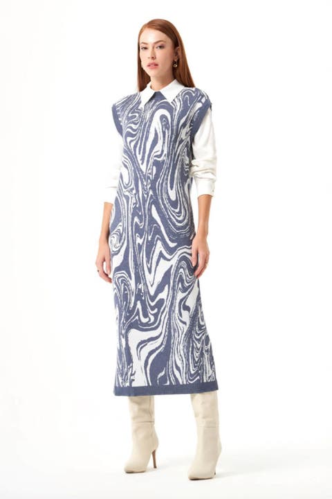 Special Patterned Knitwear Dress