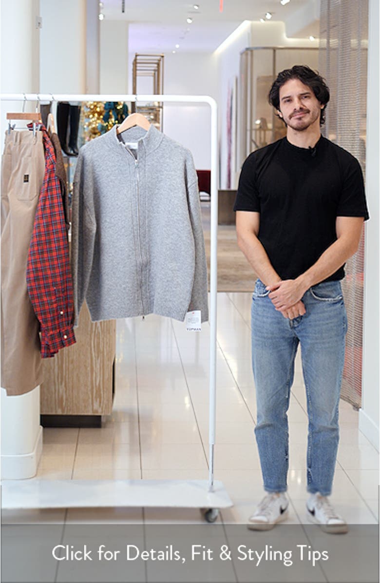 Mock Neck Zip Cardigan, sales video thumbnail