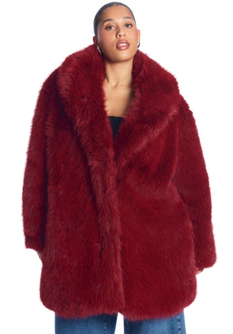 Long Faux Fur Coat (plus)