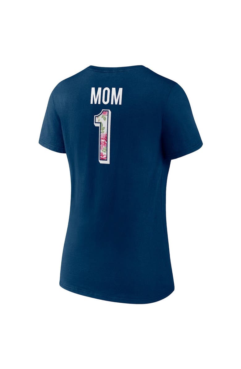 FANATICS Women's Fanatics Branded Deep Sea Blue Seattle Kraken Team Mother's Day V-Neck T-Shirt, Alternate, color, Navy